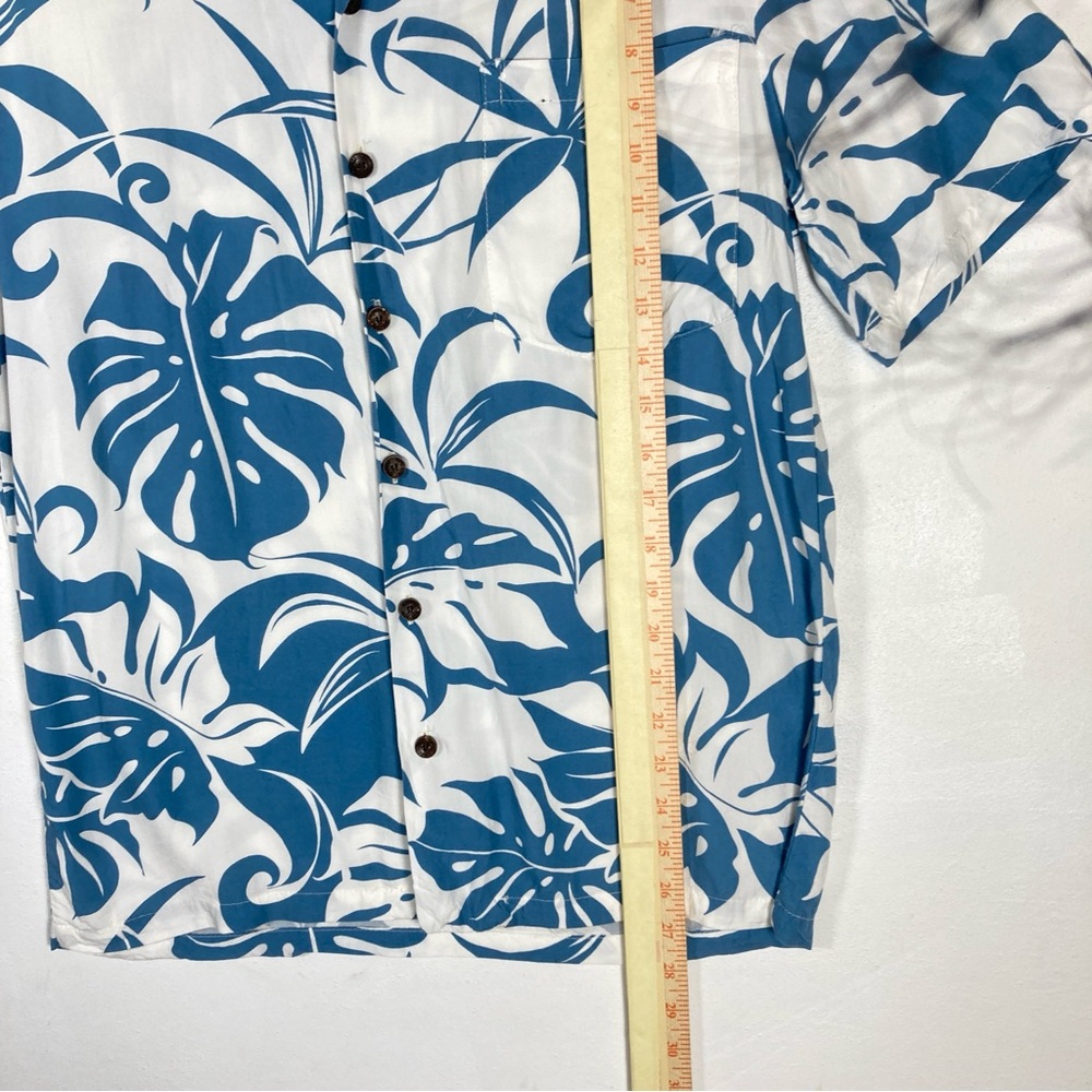 Kalaheo Hawaiian Aloha Shirt Small Reverse Print USA Palm Flowers Leaves Floral - Picture 7 of 15